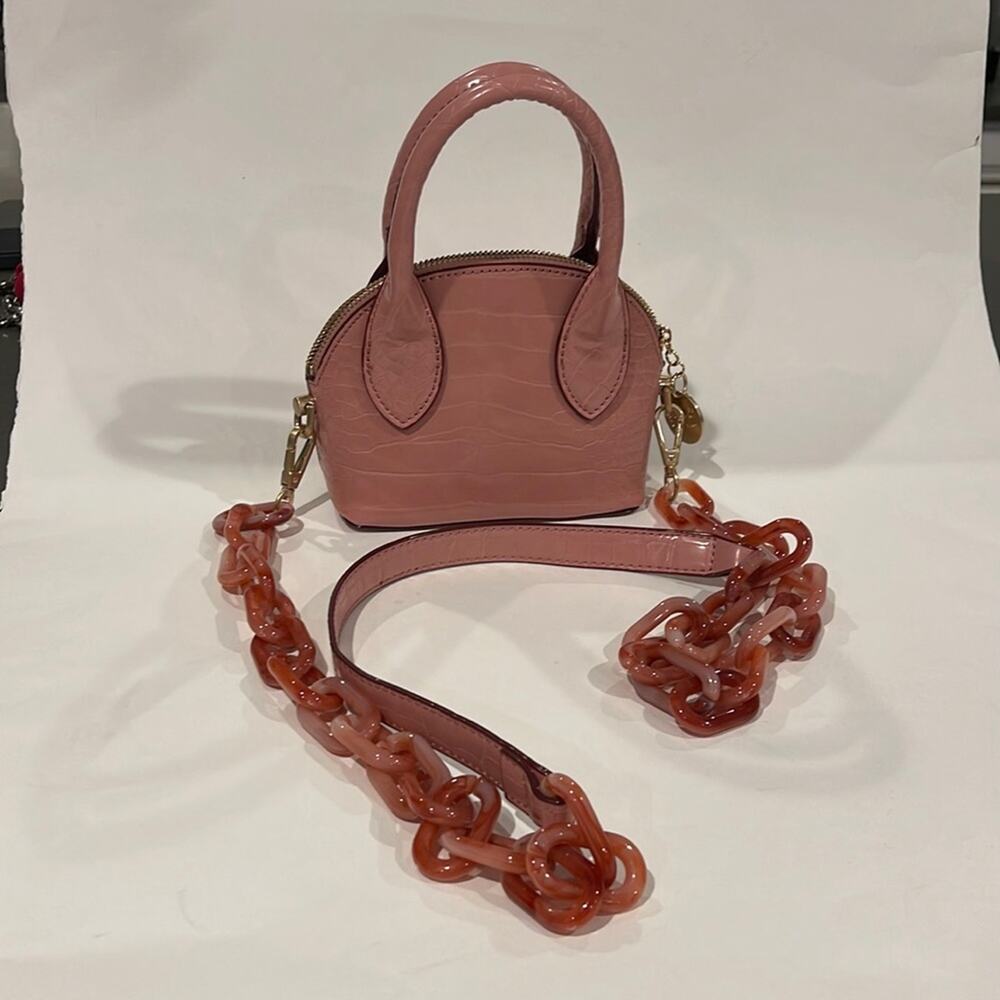 Studio 33 pink Crossbody Bag in EUC with plastic chain